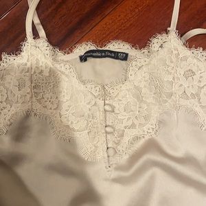 Abercrombie Satin & Lace Bodysuit